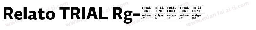 Relato TRIAL Rg字体转换